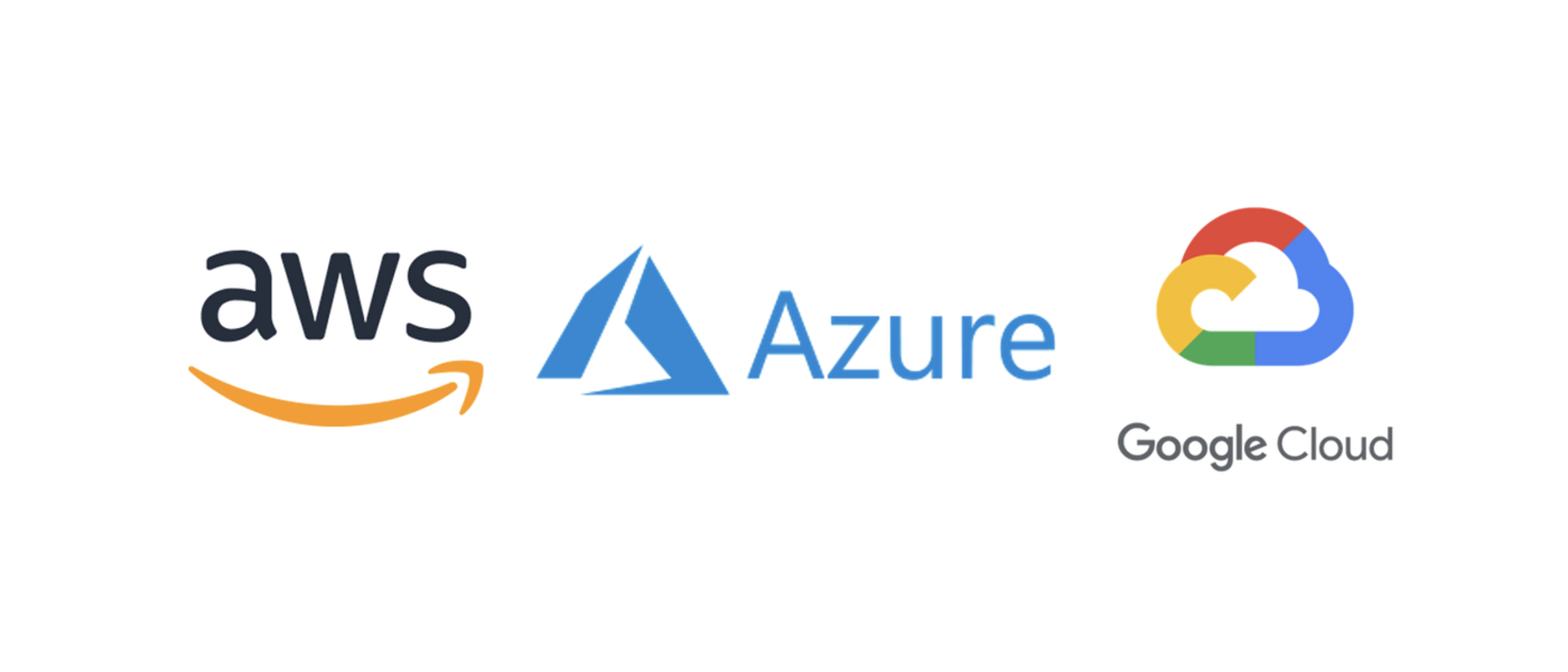 The most popular cloud service providers: AWS, Microsoft Azure, GCP