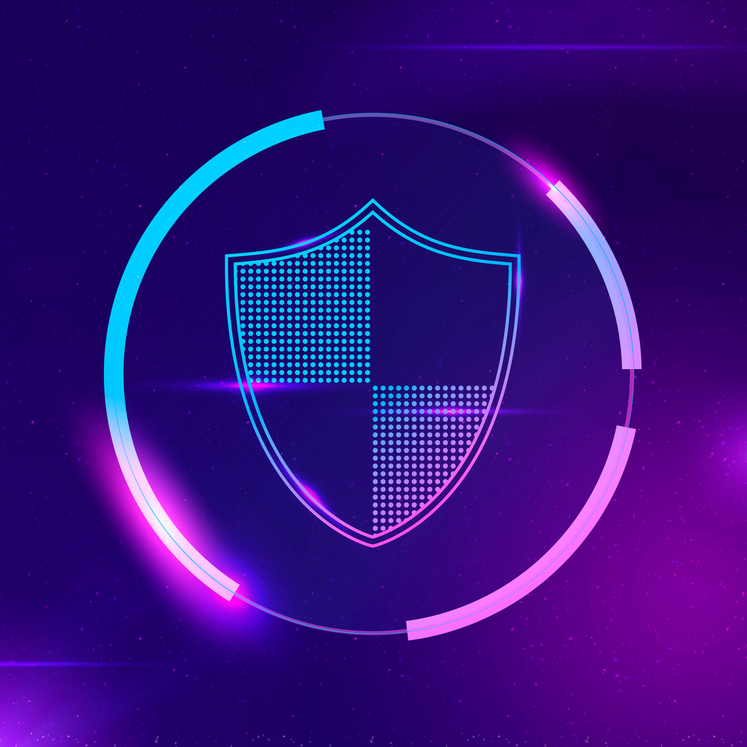 shield in circle